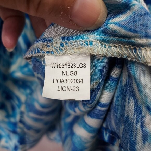 Band of Gypsies Sun Dress XS Sea Of Blue Spaghetti Strap Weave Smocked Back - Picture 7 of 10